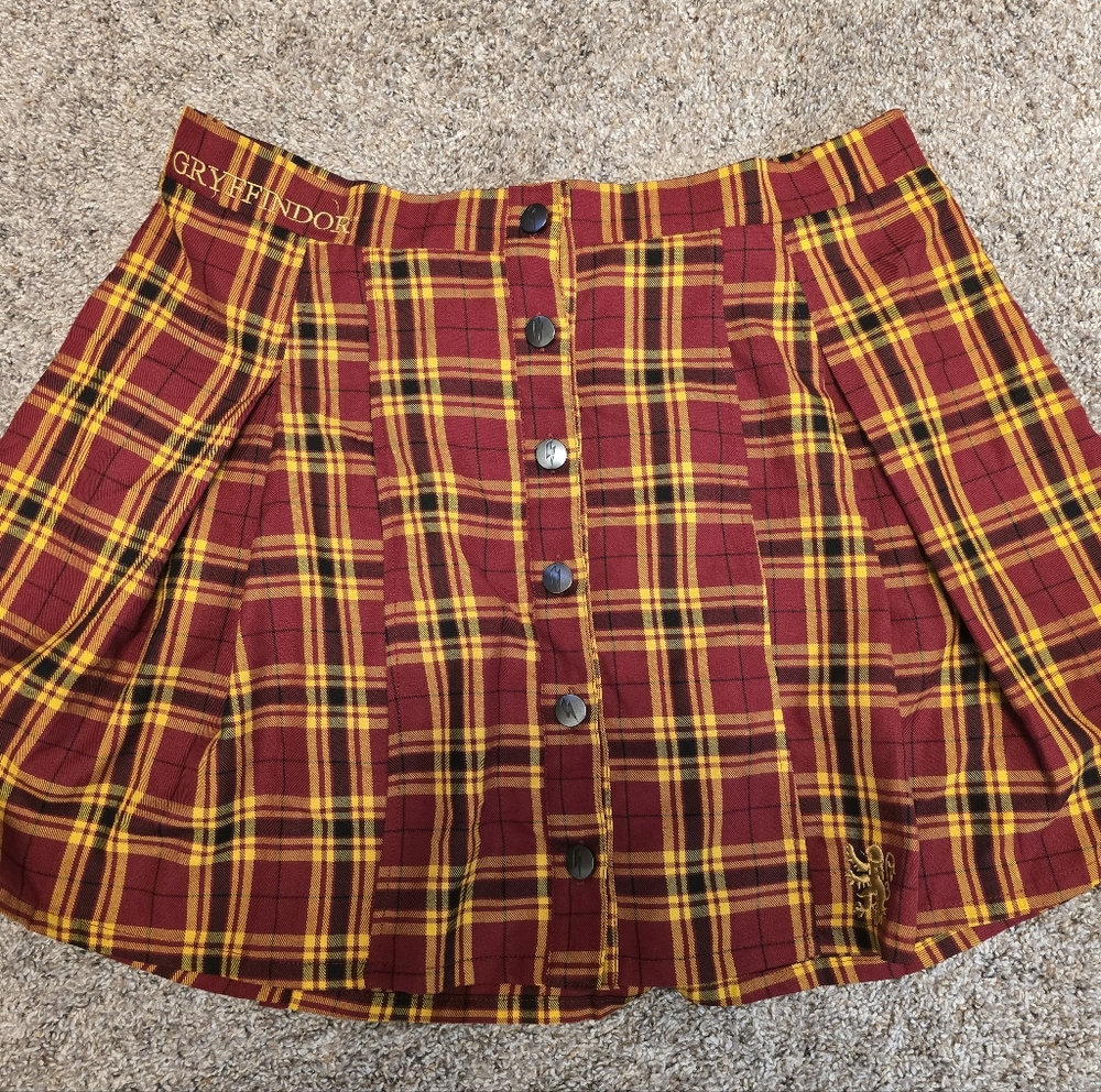 Harry Potter Cosplay Gryffindor Schoolgirl Mini Skirt, size 2X